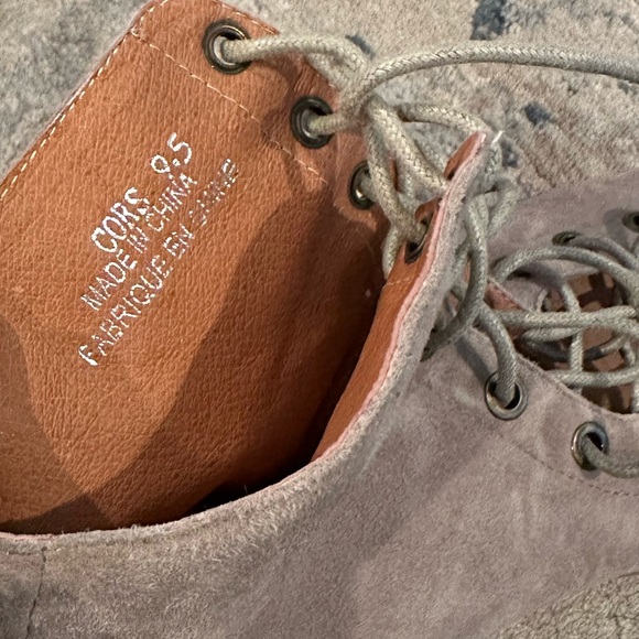 JEFFREY CAMPBELL GRAY GENUINE LEATHER
OPEN TOE LACE UP HIGH HEEL SHOES - Picture 3 of 4